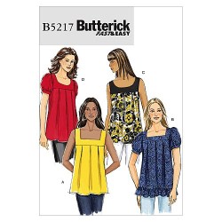 5217 EZ LIGHT LOOSE PULLOVER YOKE TOP SLVS OR NOT PATTERN 8-14